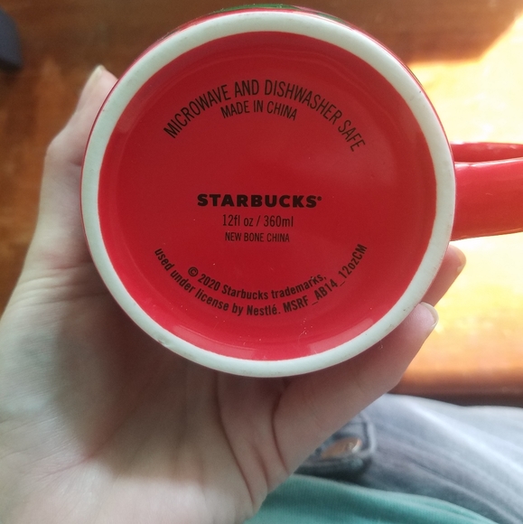 Starbucks 2020 Holiday Poinsettia Mug 12oz - Picture 5 of 9